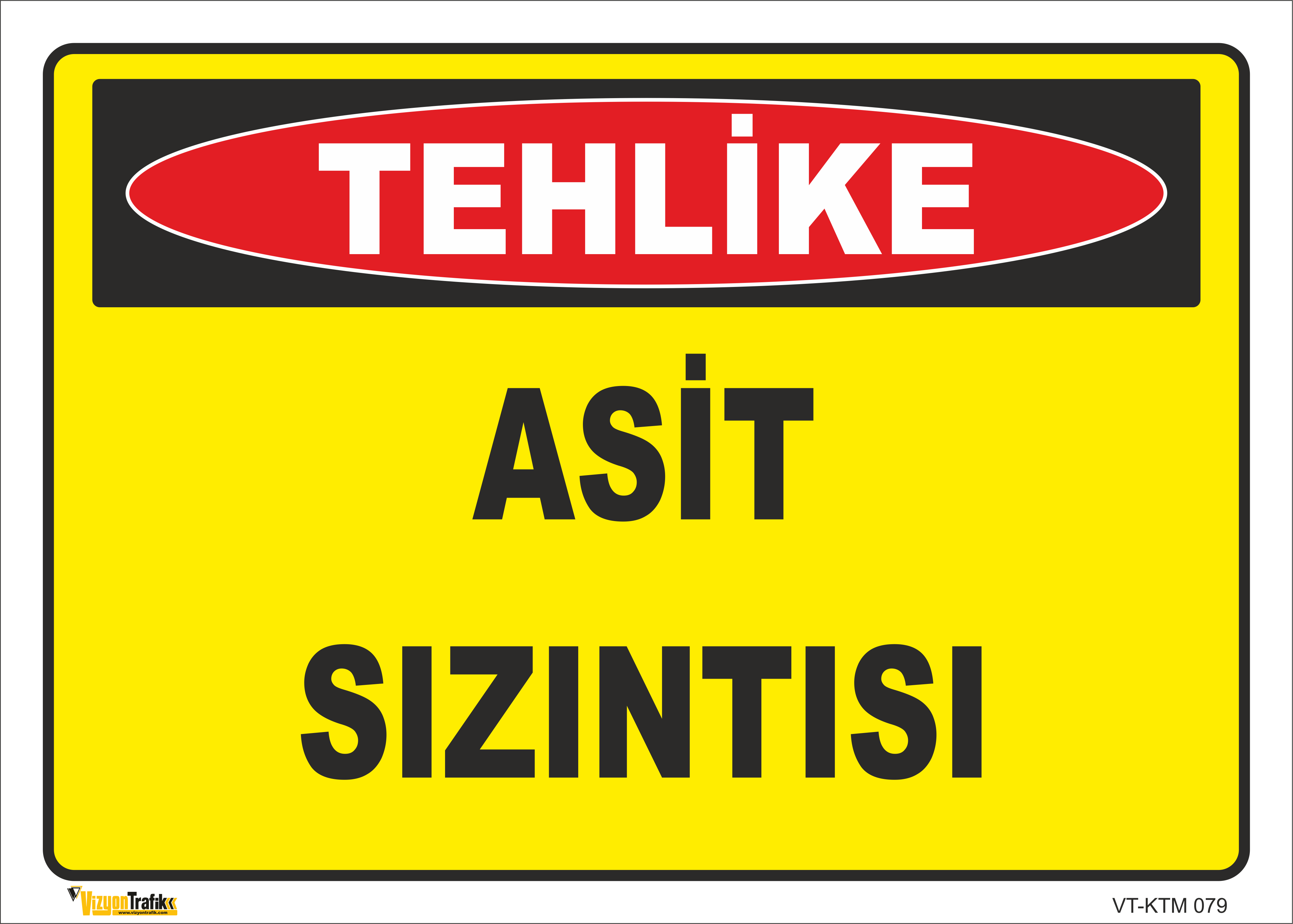 ASİT SIZINTISI LEVHASI